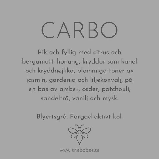 Doftkort beskrivande EneboBees doft Carbo.