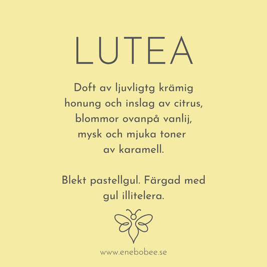 Doftkort beskrivande EneboBees doft Lutea.