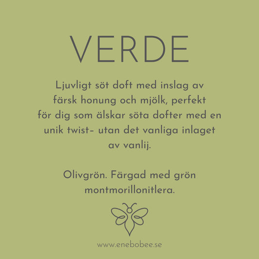 Doftkort beskrivande EneboBees doft Verde.