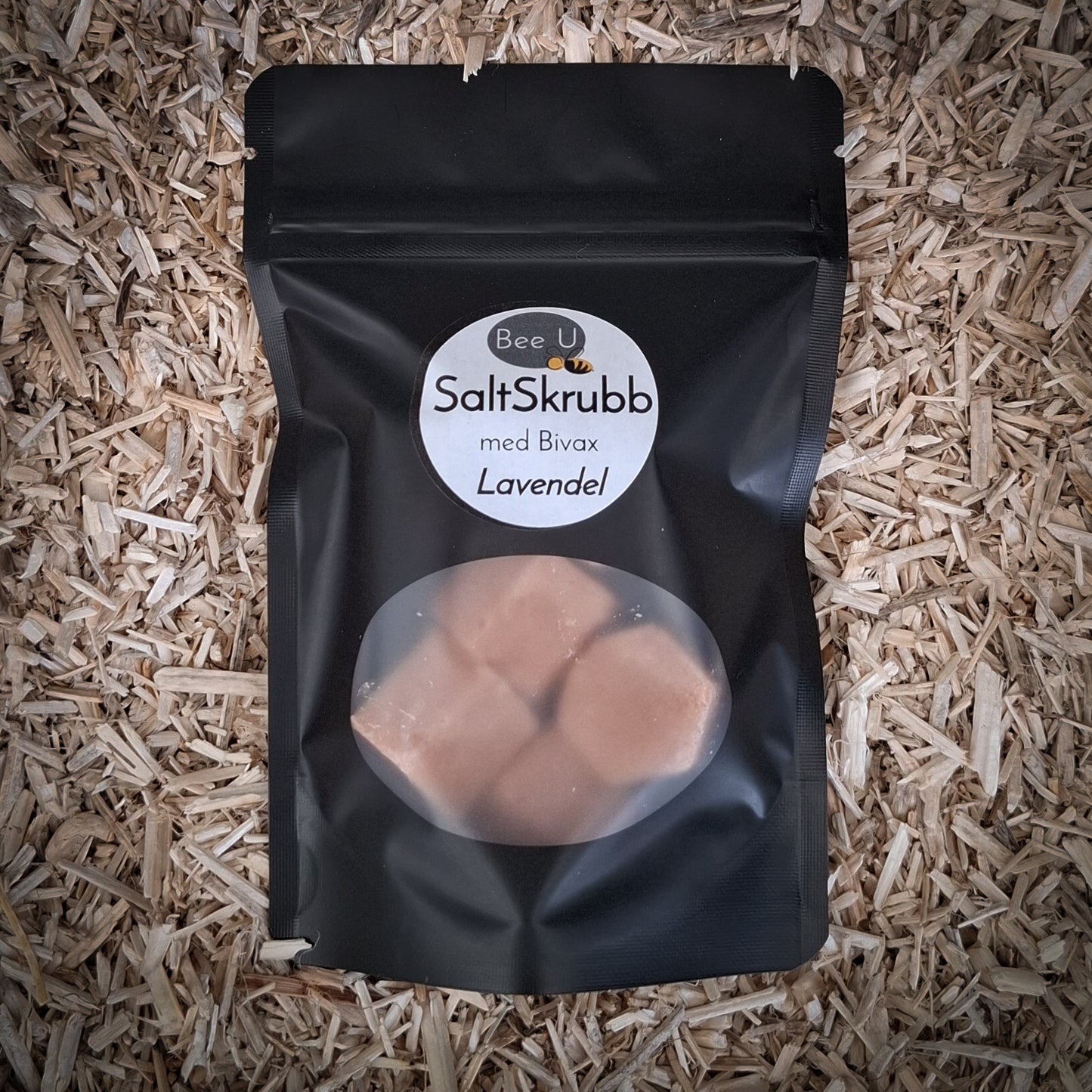 Saltskrubb - Bivax - Lavendel, framsida