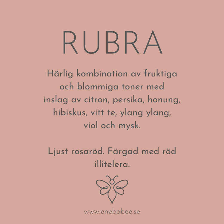 Rubra | Naturlig hudvård med varm blomsterkaraktär