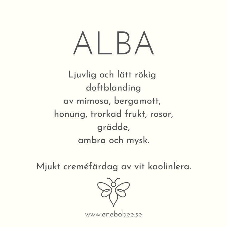 Alba | Naturlig hudvård med ljus och sofistikerad doft