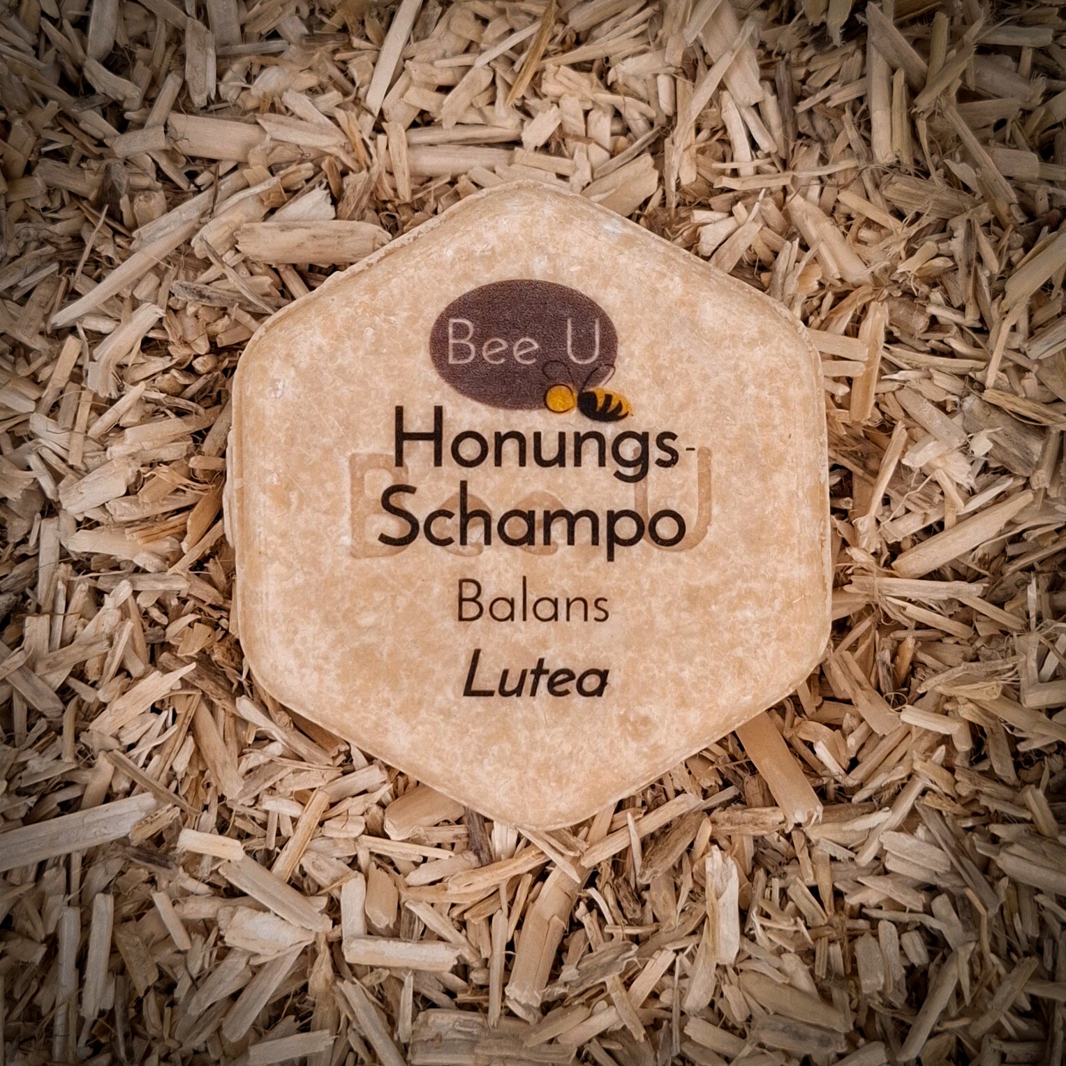 Schampokaka – Honungsschampo – Balans – Lutea, framsida