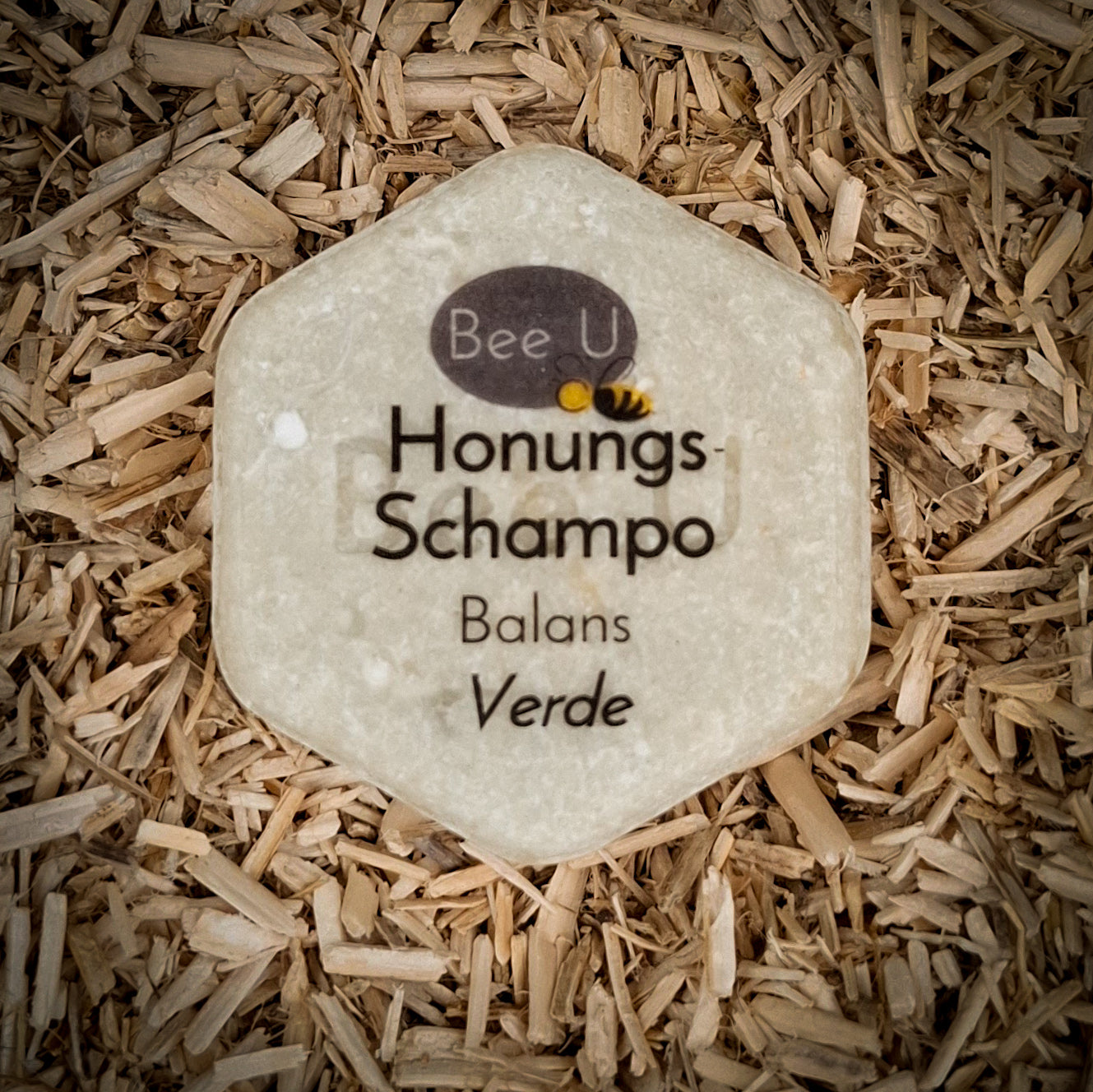 Schampokaka – Honungsschampo – Balans – Verde, framsida